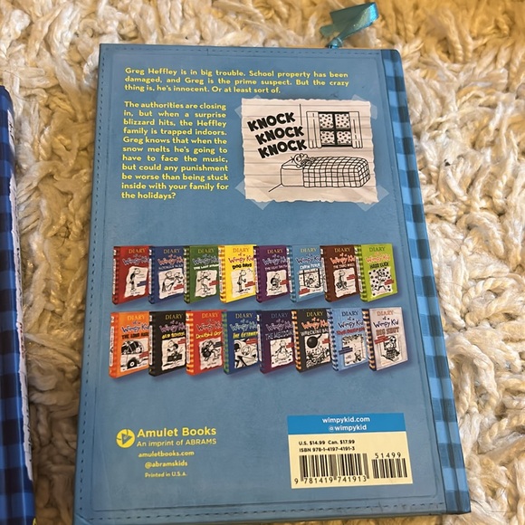 Diary of a Whimpy Kid set of 3 Pristine Books. READ ONCE!! Super clean. - Picture 6 of 10